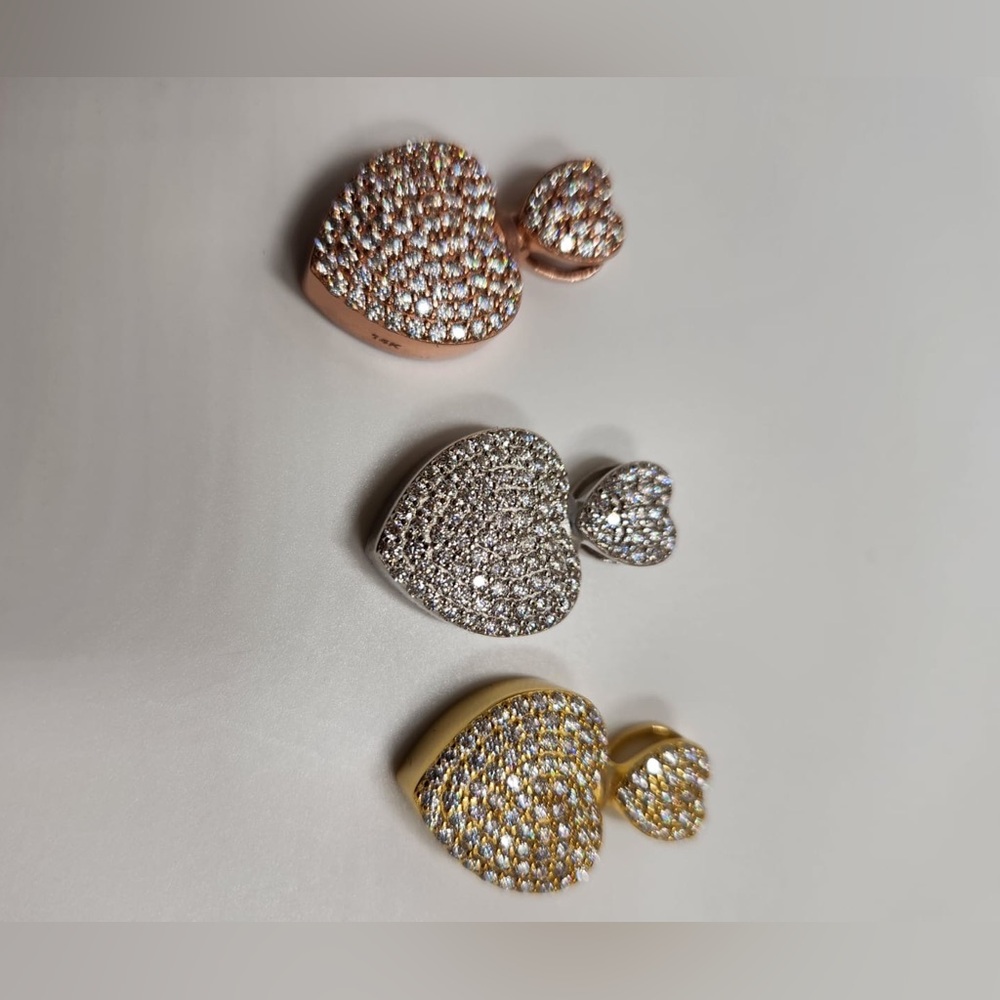 14K Heart urn pendant, VVS lab diamond GRA certified, cremation urn, diamond urn - Picture 6 of 6